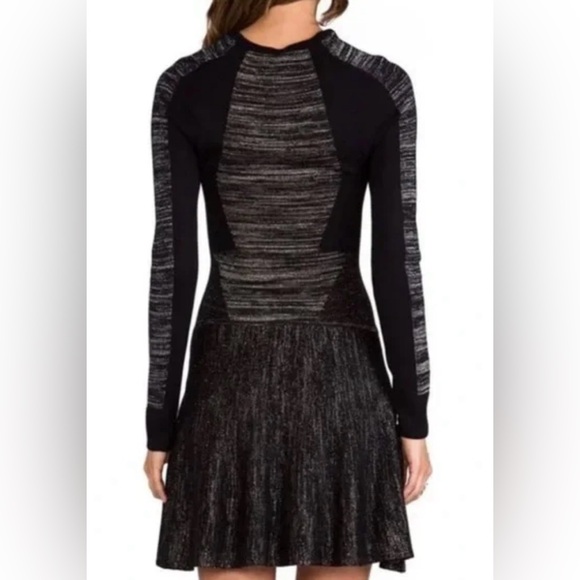 BCBGMaxAzria Black and Gray Long Sleeve Dress - Picture 7 of 7